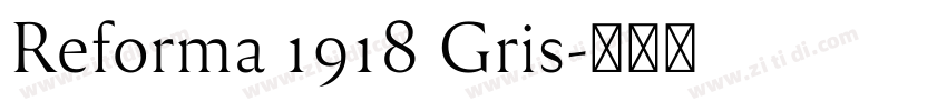 Reforma 1918 Gris字体转换
